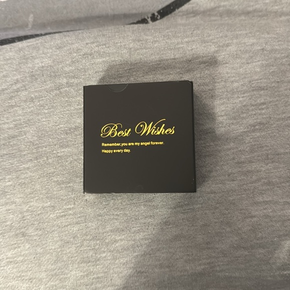 Necklace w thick solid silver heart, beautiful NWT engraved box - Picture 4 of 7